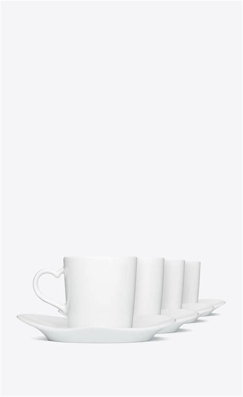 ysl cup and saucer|J.L Coquet coffee set in porcelain .